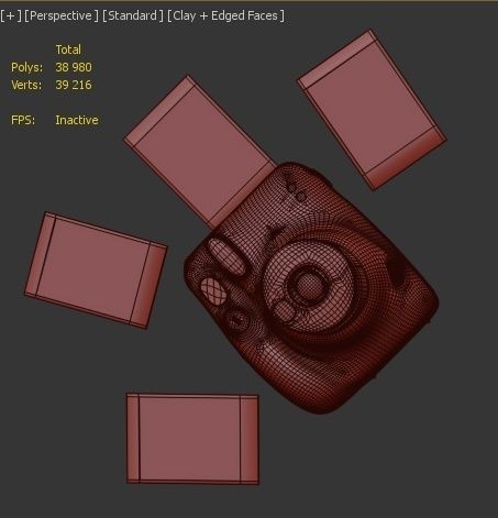 Fujifilm Instax mini 11 Instant Cameras pink 3D model_2