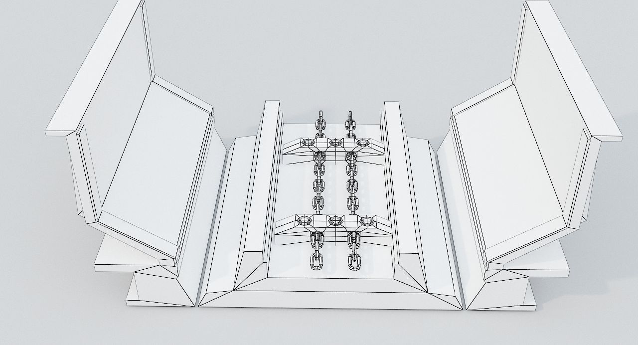 Chain conveyor PBR Low-poly 3D model_8