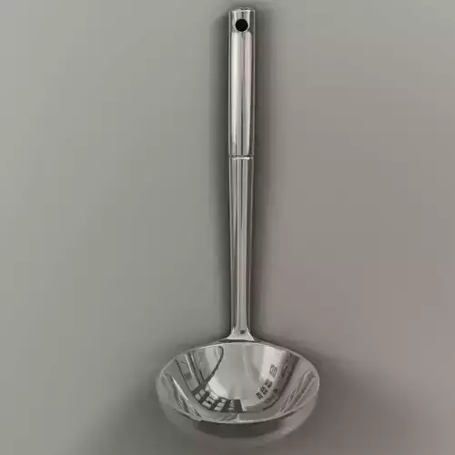 Ladle stainless steel spoon 3D model