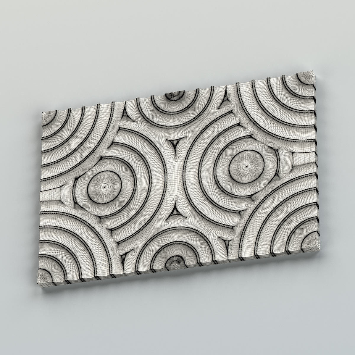 Wall panel 026 3D model_8