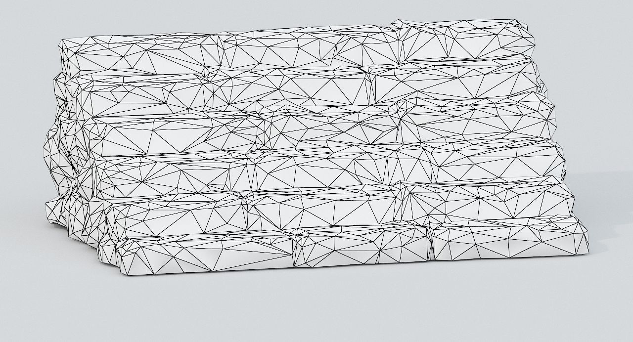 Rock Stairs PBR Low-poly 3D model_6