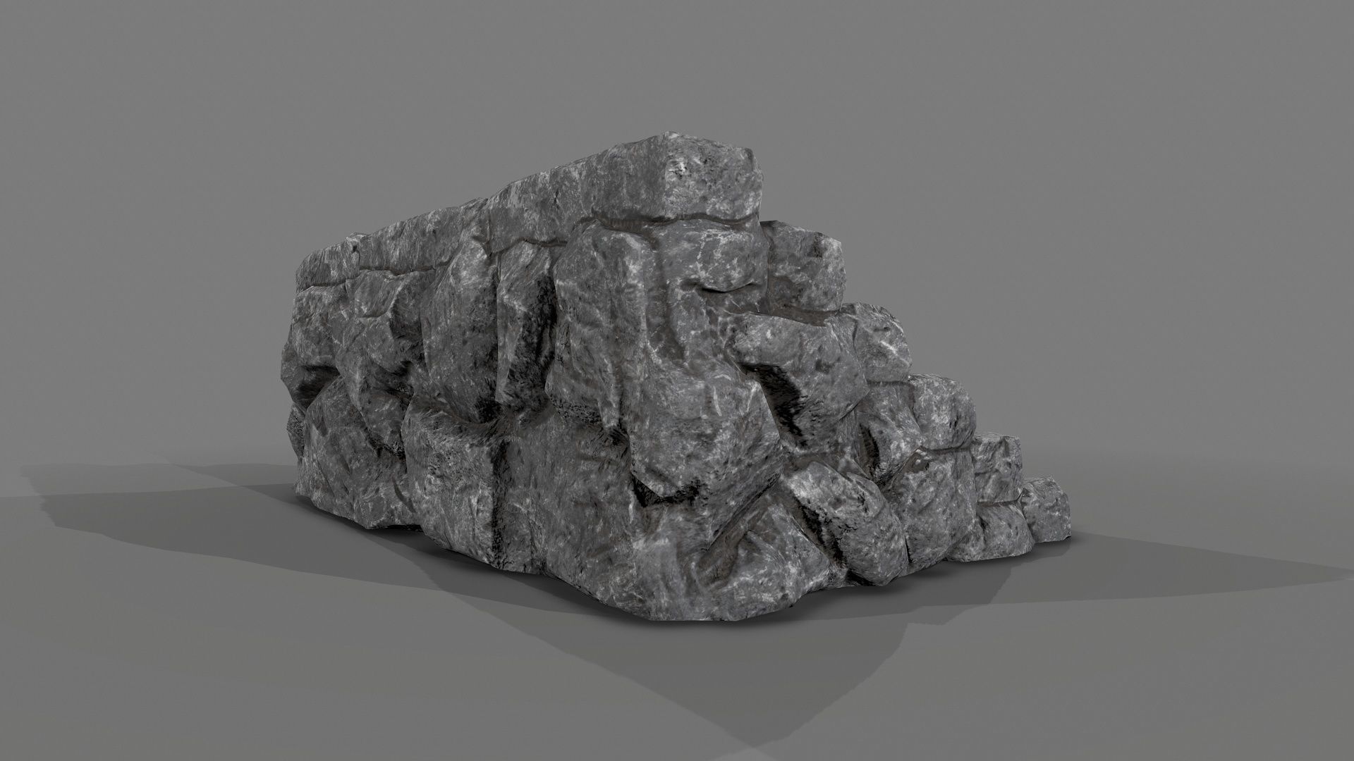 Rock Stairs PBR Low-poly 3D model_4