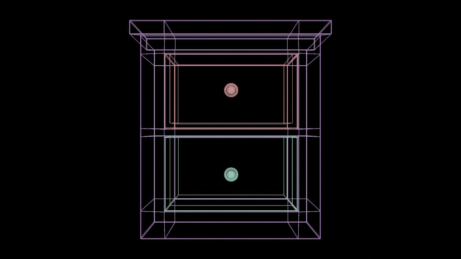 Worn Drawers Low-poly 3D model_9