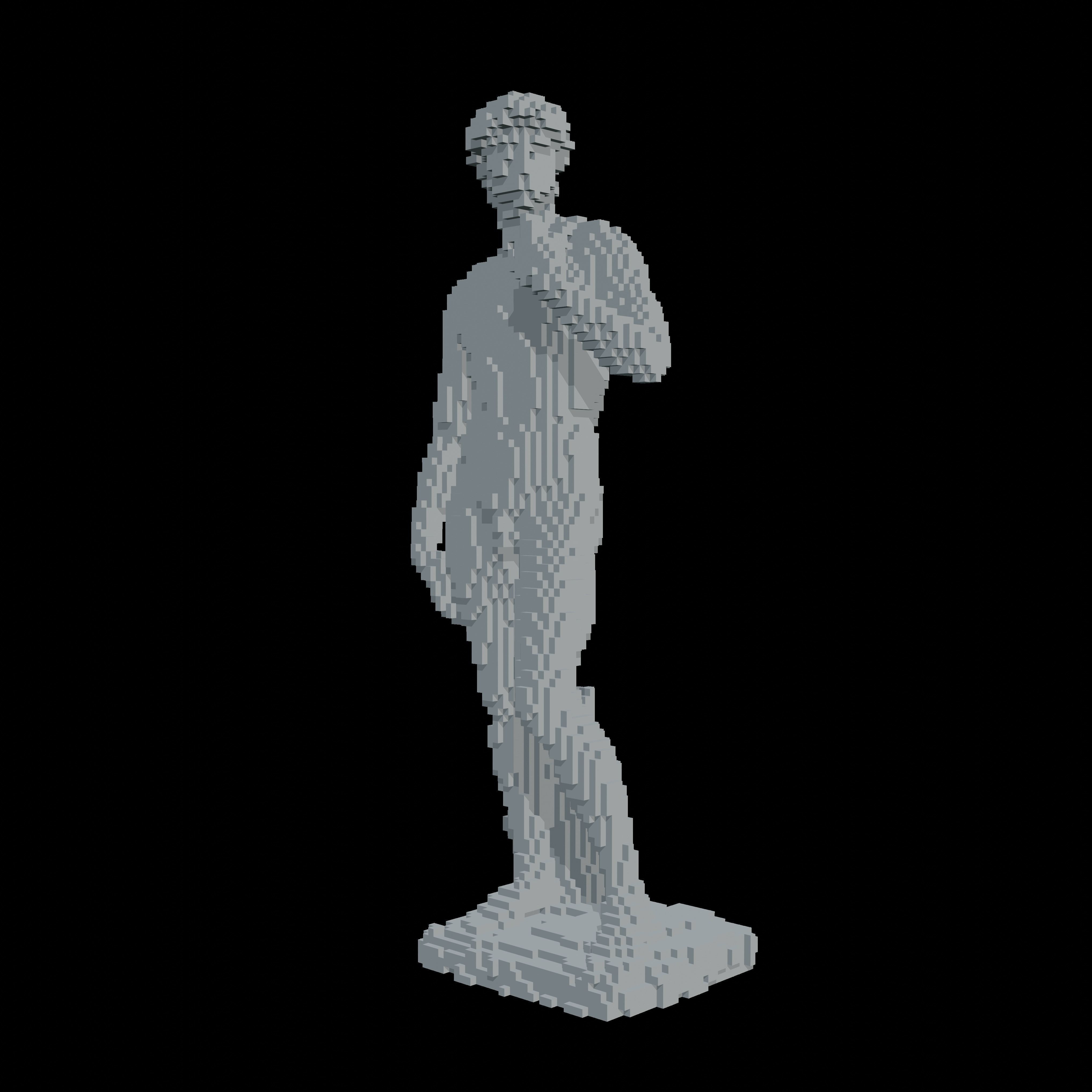 Pixel David 3D model_1