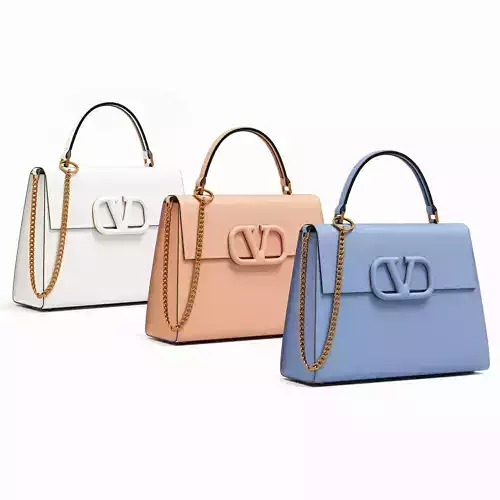 Valentino Garavani Small VSling Light Tones Handbag Low-poly 3D model