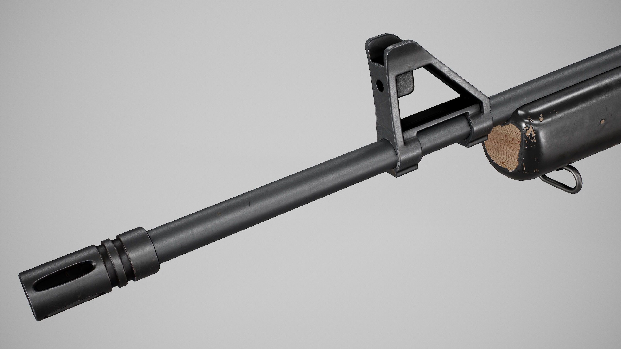 PBR ARMSCOR M1600 SA Low-poly 3D model_2