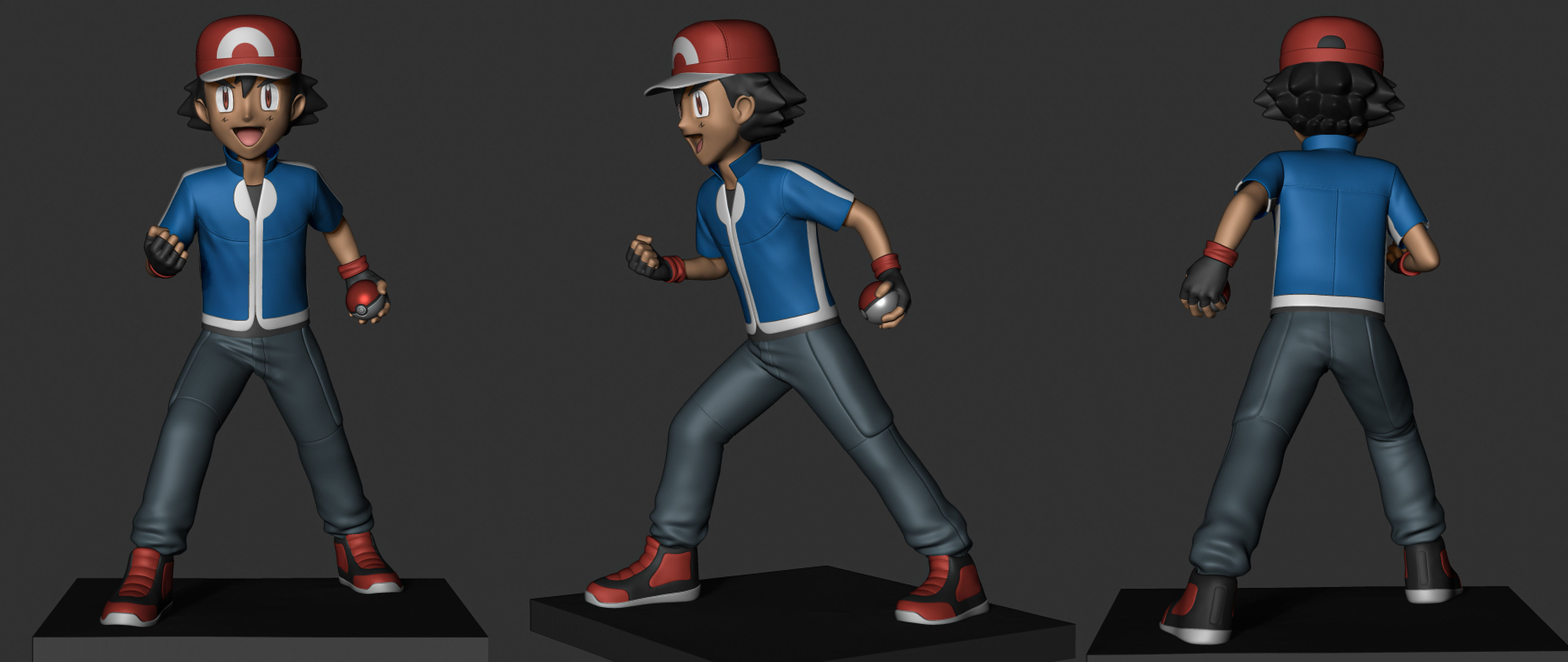 Pokemon - Ash Ketchum 3D print model_13