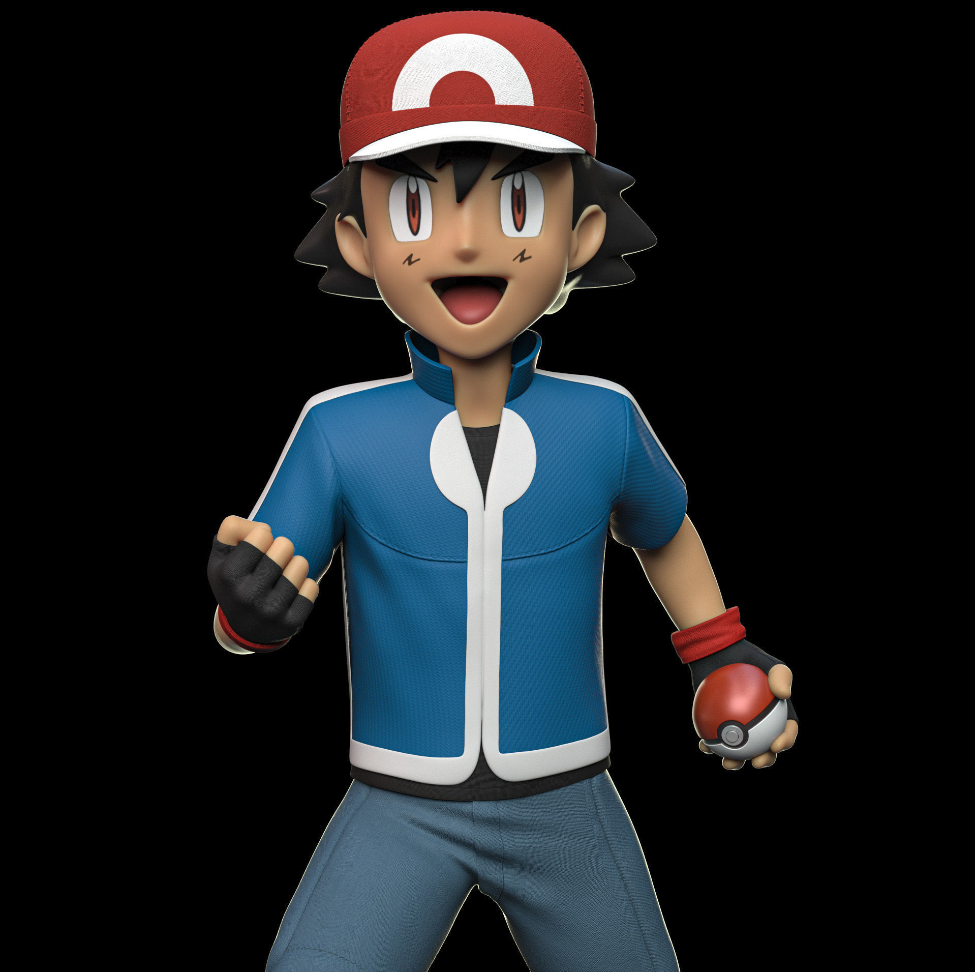 Pokemon - Ash Ketchum 3D print model_2