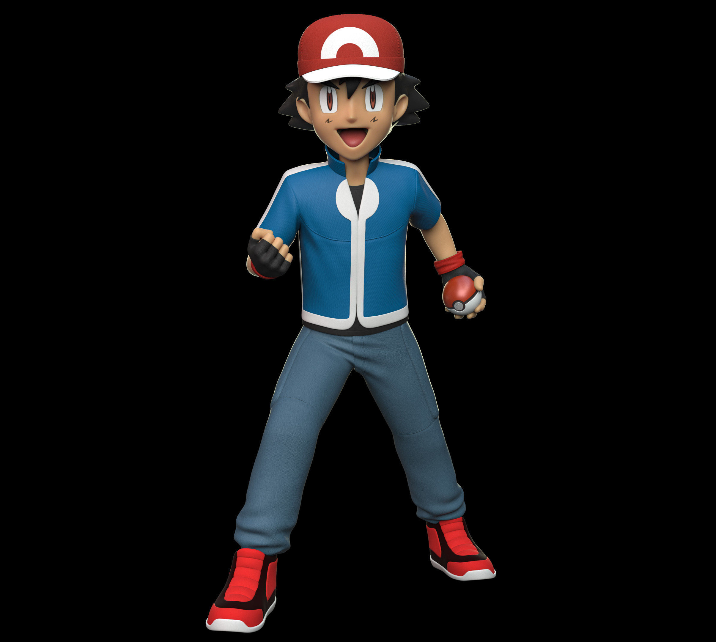 Pokemon - Ash Ketchum 3D print model_1