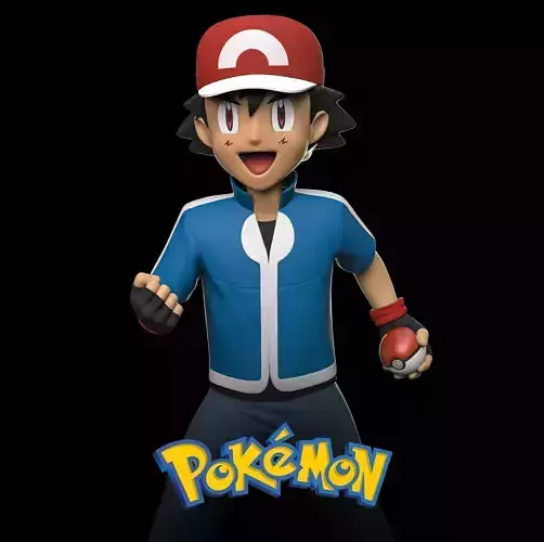 Pokemon - Ash Ketchum 3D print model