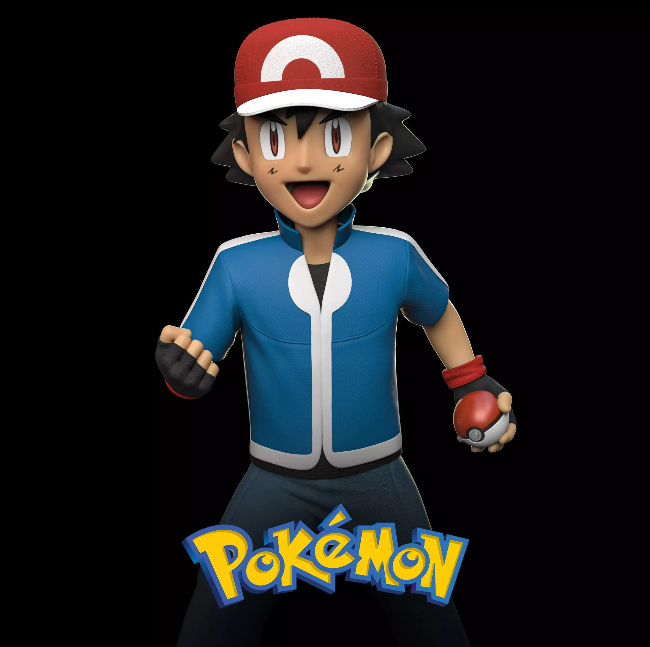 Pokemon - Ash Ketchum 3D print model_0