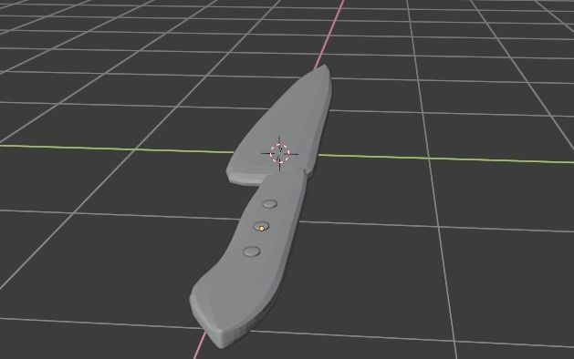 cuchillo knife 3D model_1