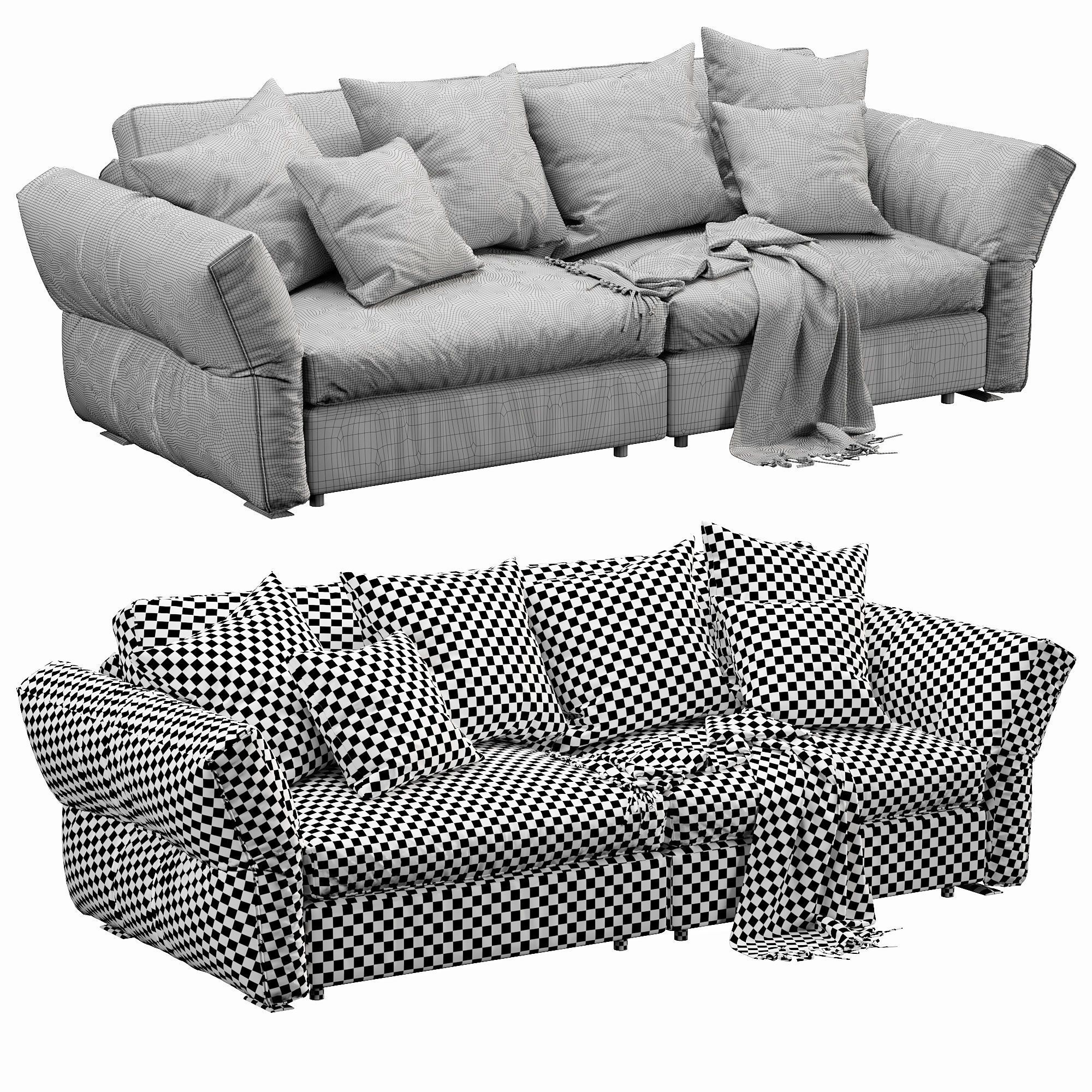 Flexform newbridge 3D model_4