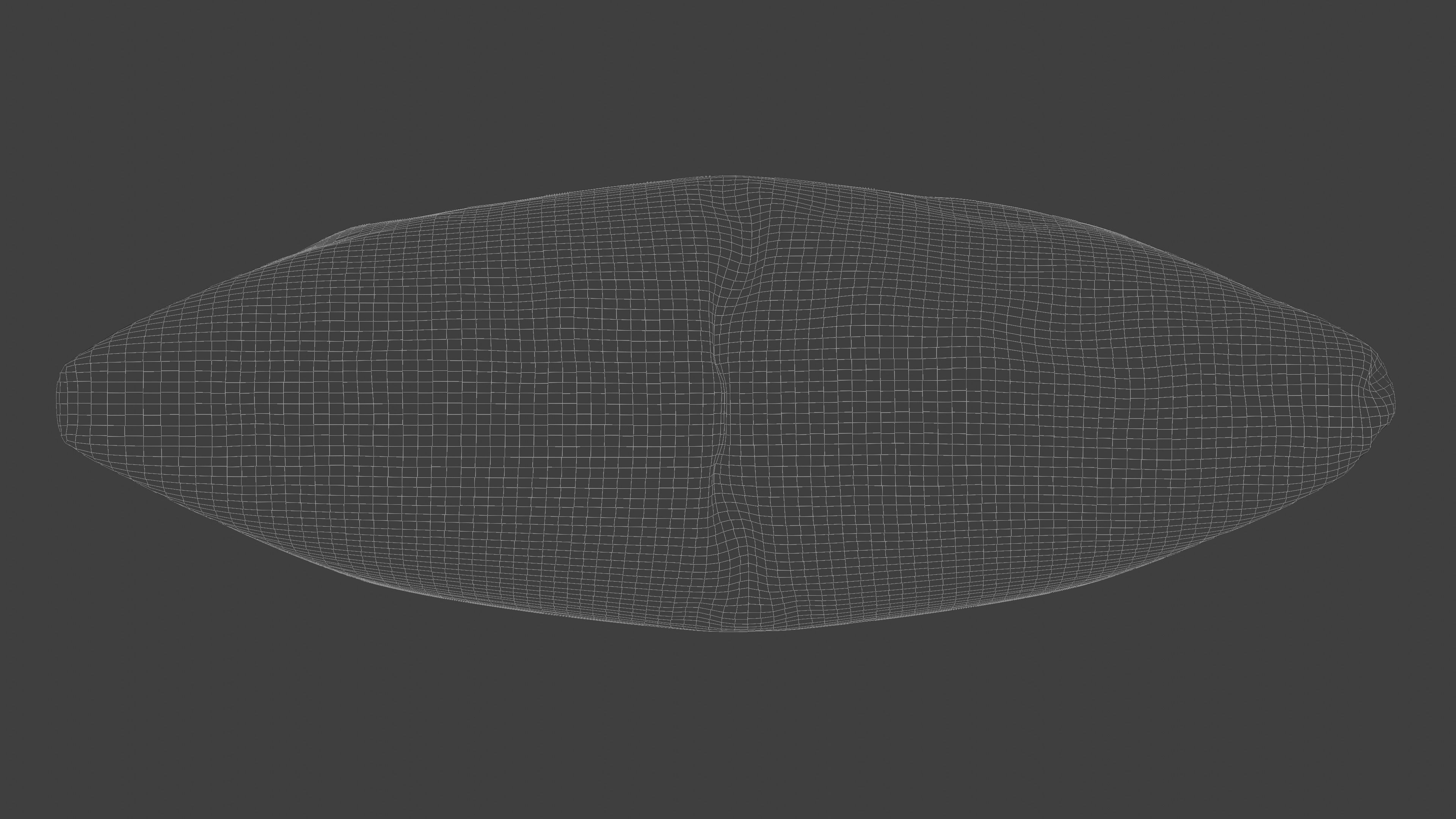 Worn Bed with separate Pillow 3D model_11