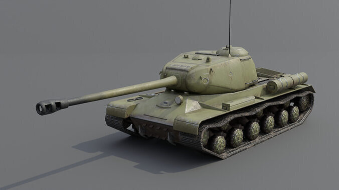 IS-2 Revenge Heavy tank Low-poly 3D model