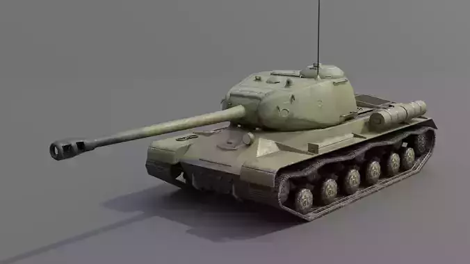 IS-2 Revenge Heavy tank Low-poly 3D model