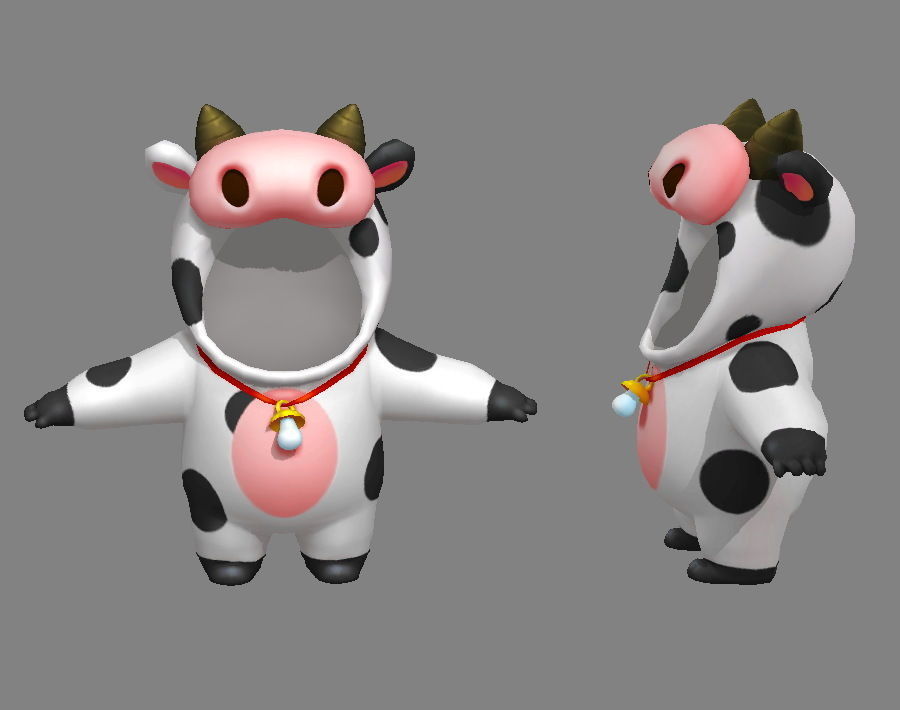 Cartoon cow costume