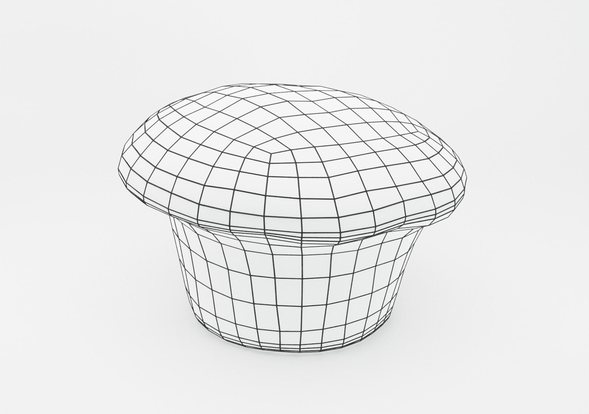Chocolate Chip Muffin Low-poly 3D model_13