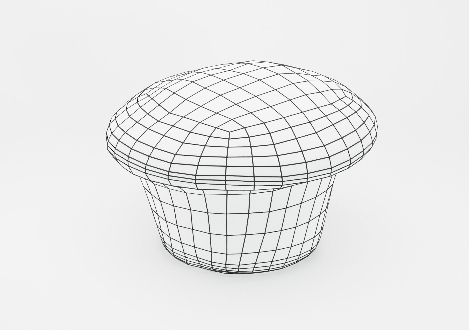 Chocolate Chip Muffin Low-poly 3D model_18