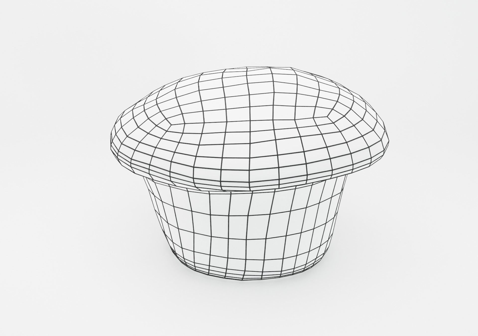 Chocolate Chip Muffin Low-poly 3D model_17