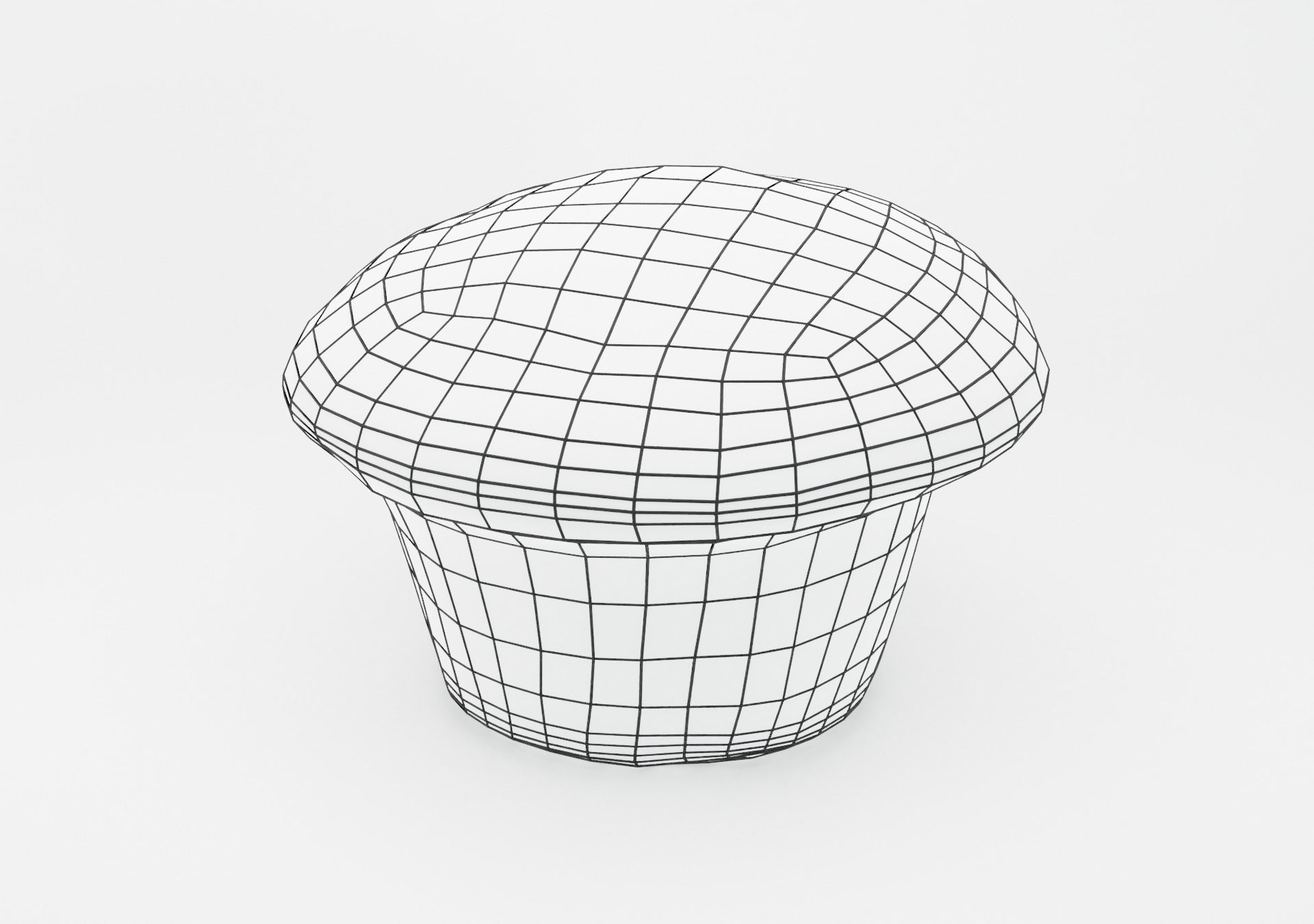 Chocolate Chip Muffin Low-poly 3D model_19