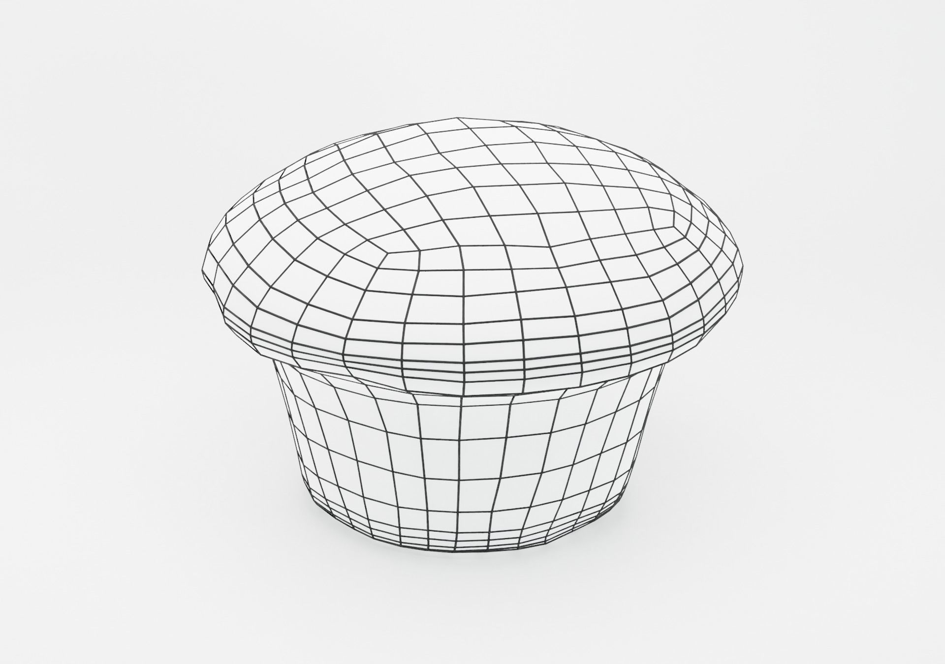 Chocolate Chip Muffin Low-poly 3D model_10