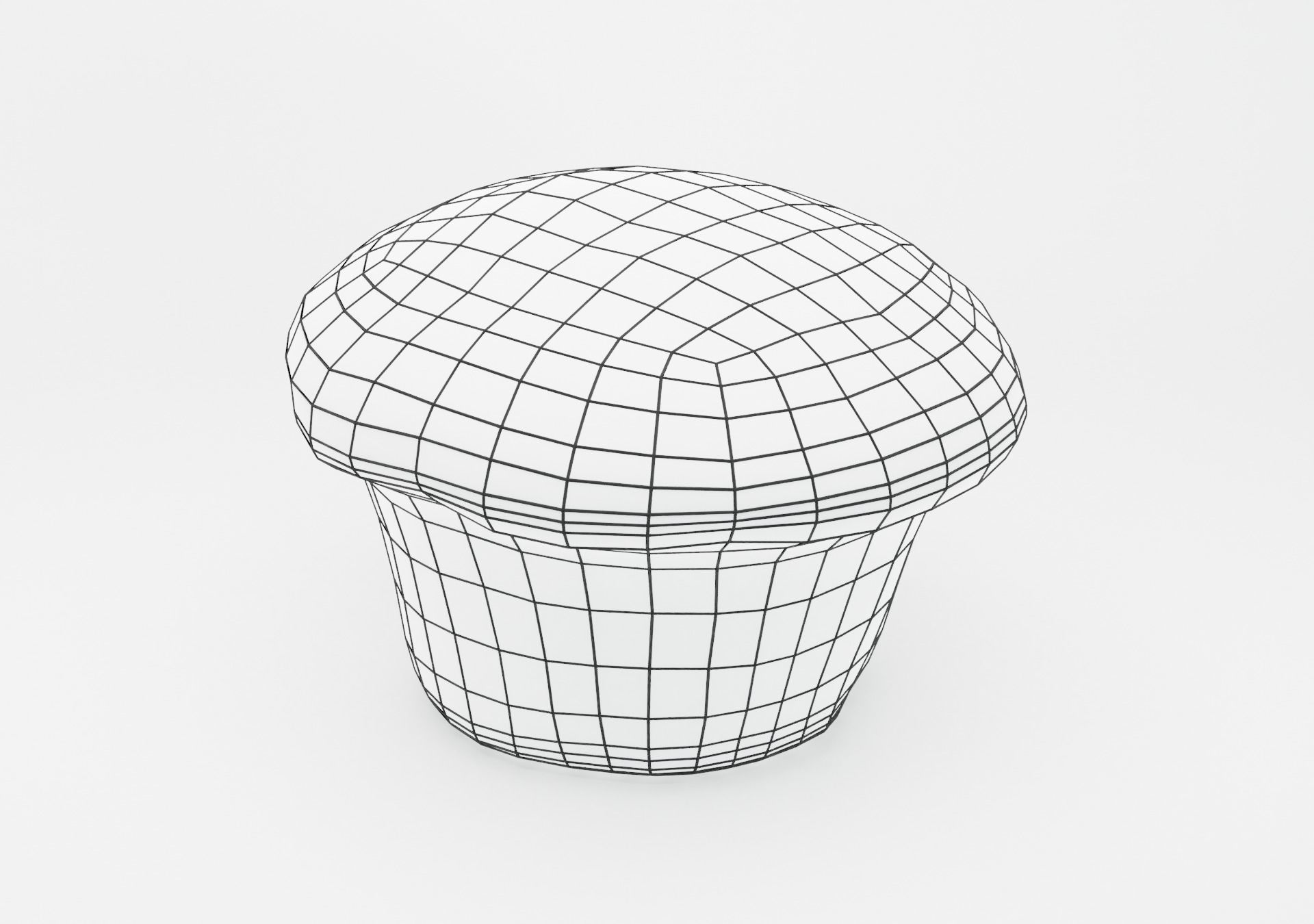 Chocolate Chip Muffin Low-poly 3D model_11