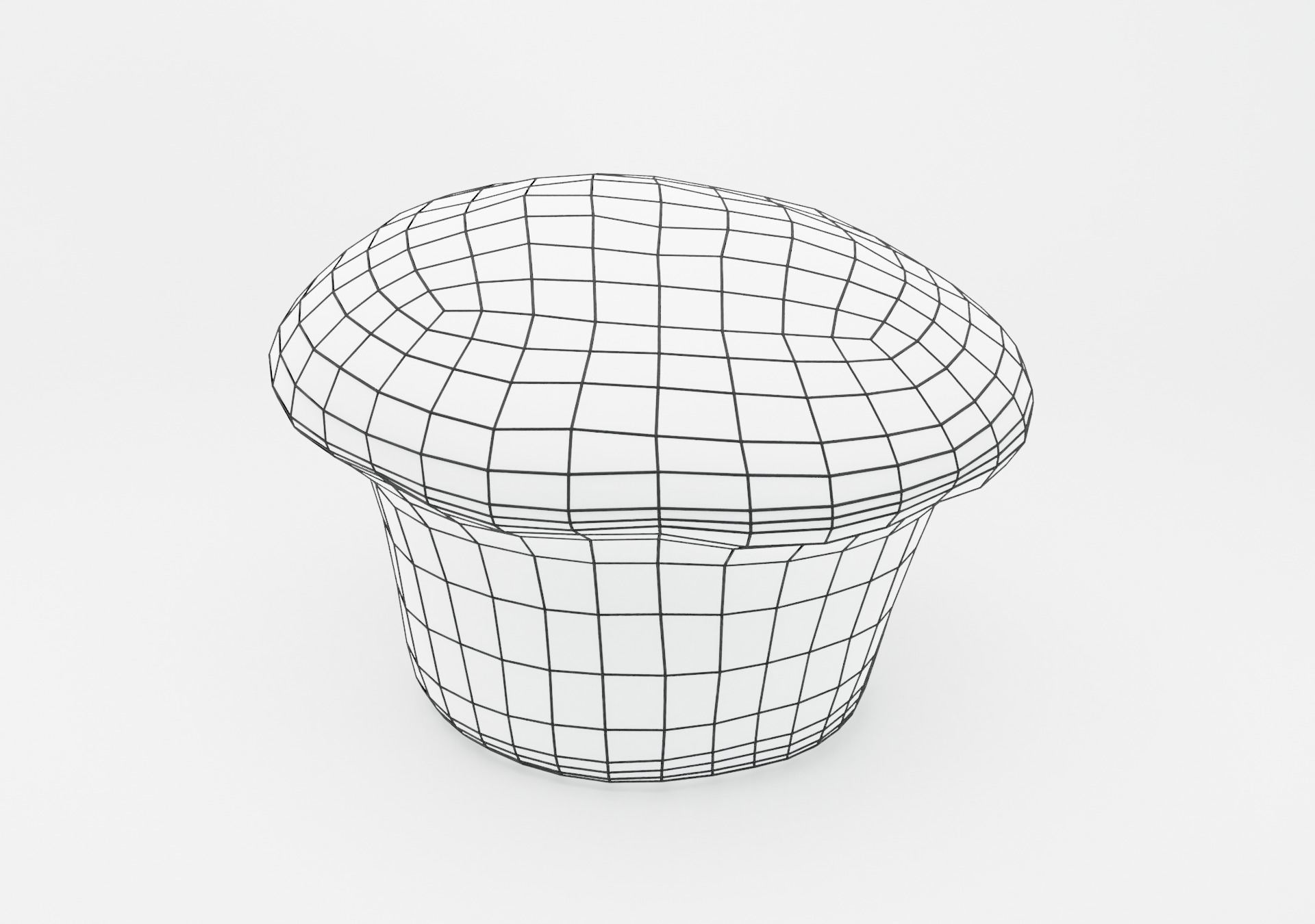 Chocolate Chip Muffin Low-poly 3D model_12