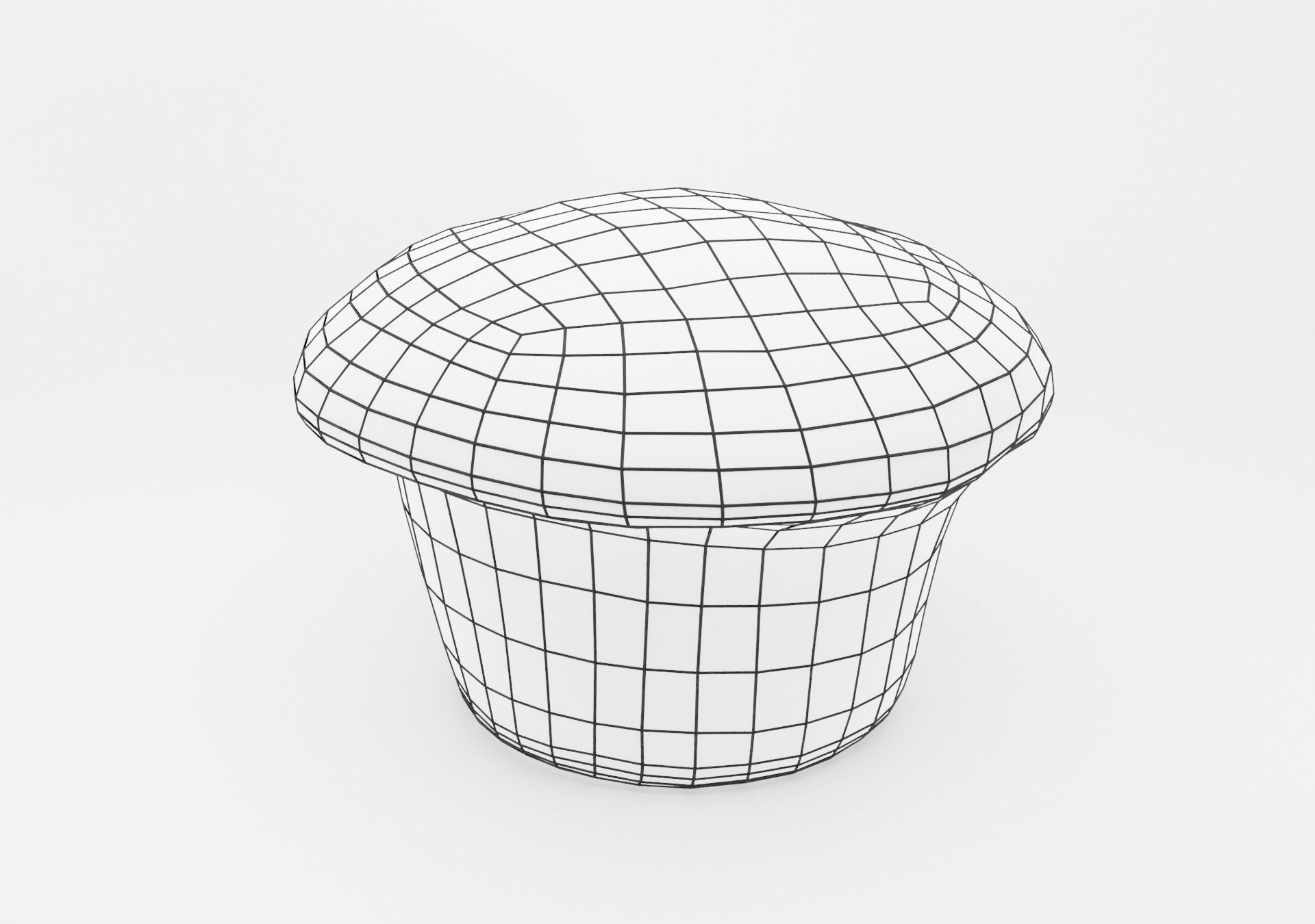 Chocolate Chip Muffin Low-poly 3D model_15