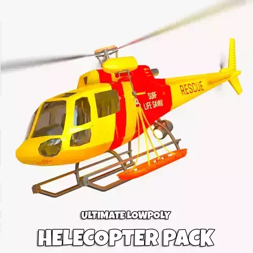 Ultimate Low Poly Helicopter Pack