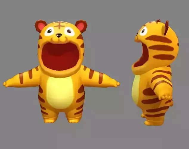 Cartoon tiger costume