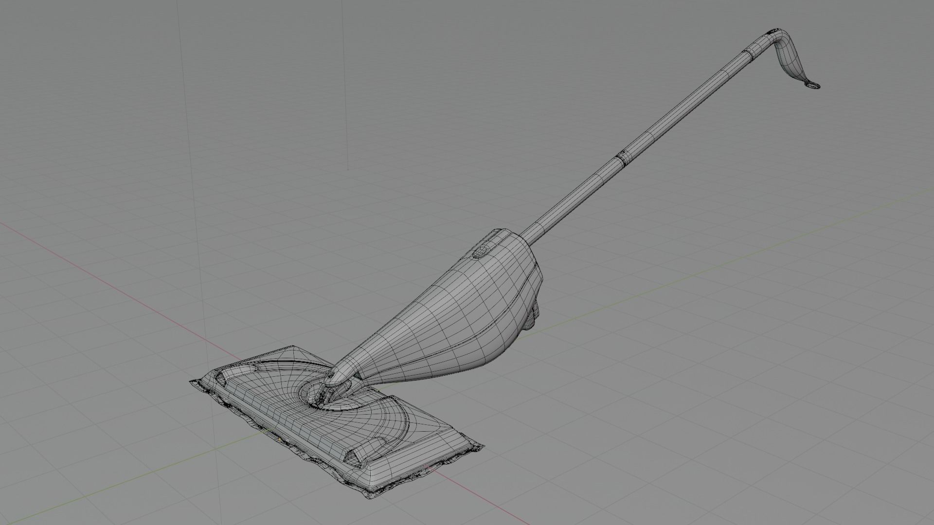 Hard floor mop High Poly Low Poly Low-poly 3D model_16