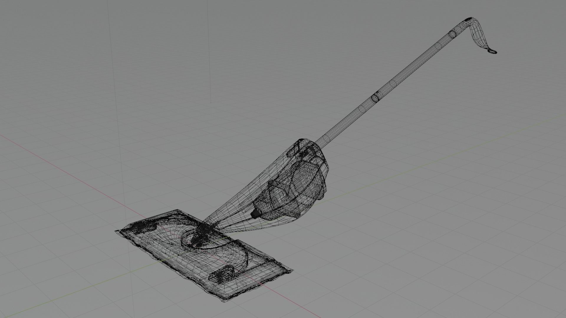 Hard floor mop High Poly Low Poly Low-poly 3D model_15