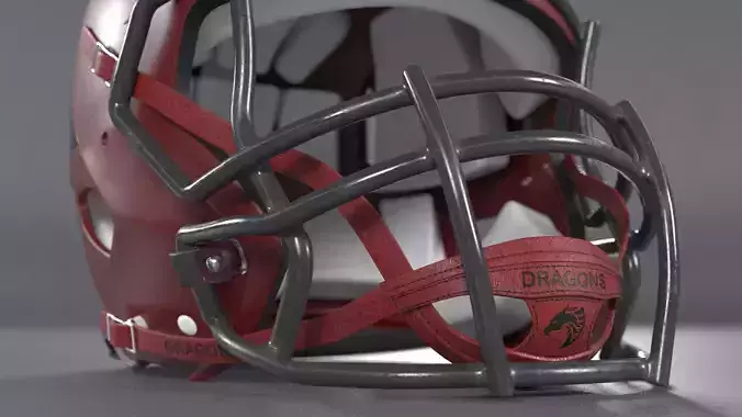 American Football Helmet Dragons