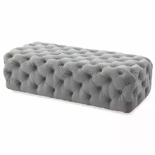 3D furniture model tufted ottoman