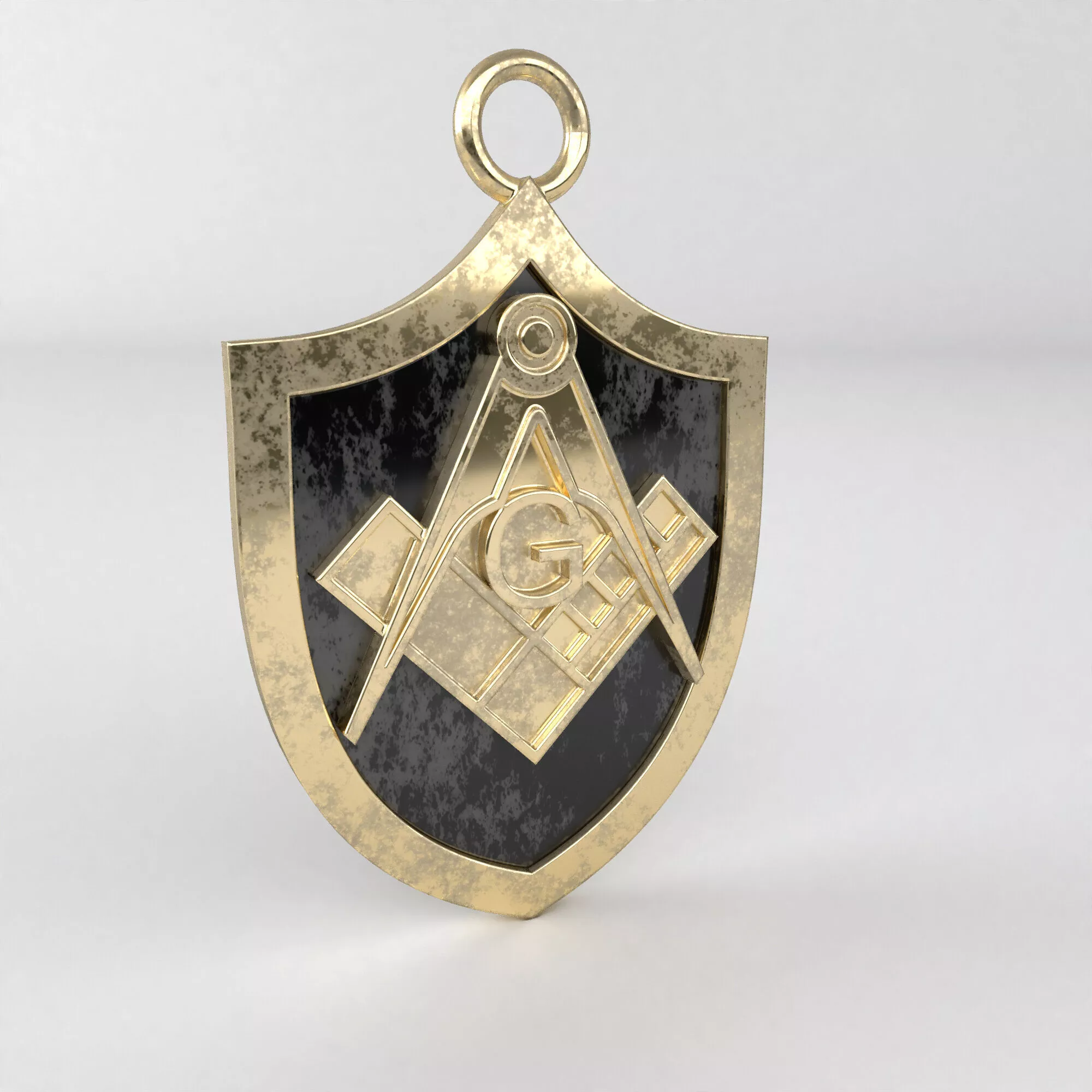 Masonic pendant 18 3D print model