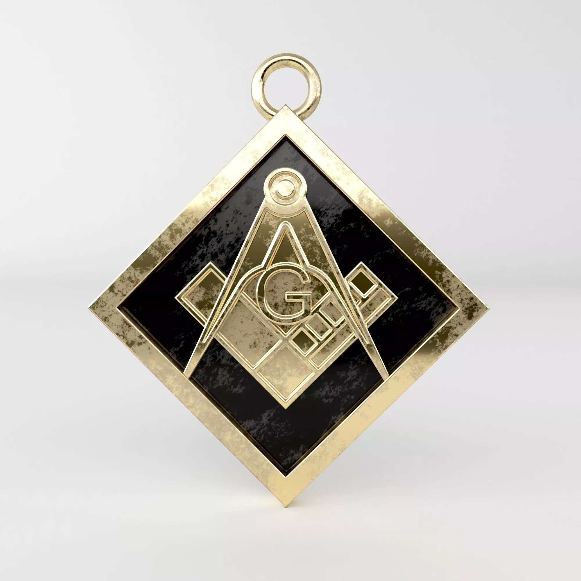 Masonic pendant 18 3D print model