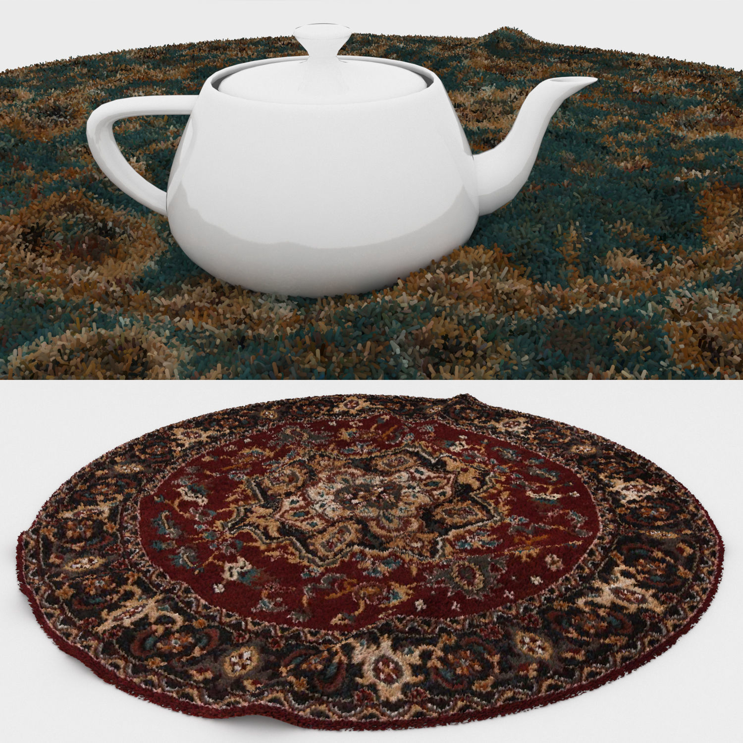 Round Rug Set 287 3D model_2
