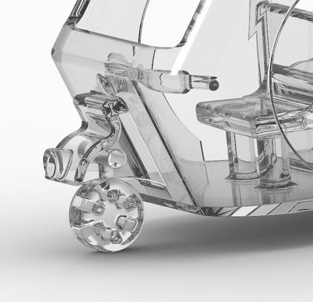 Stylish Auto Rickshaw 3D print model_3