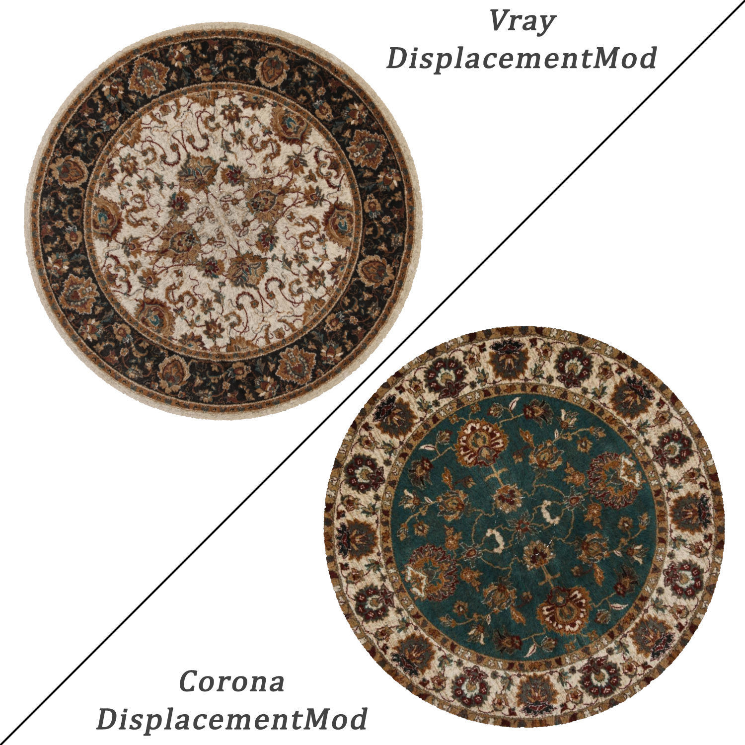 Round Rug Set 289 3D model_1