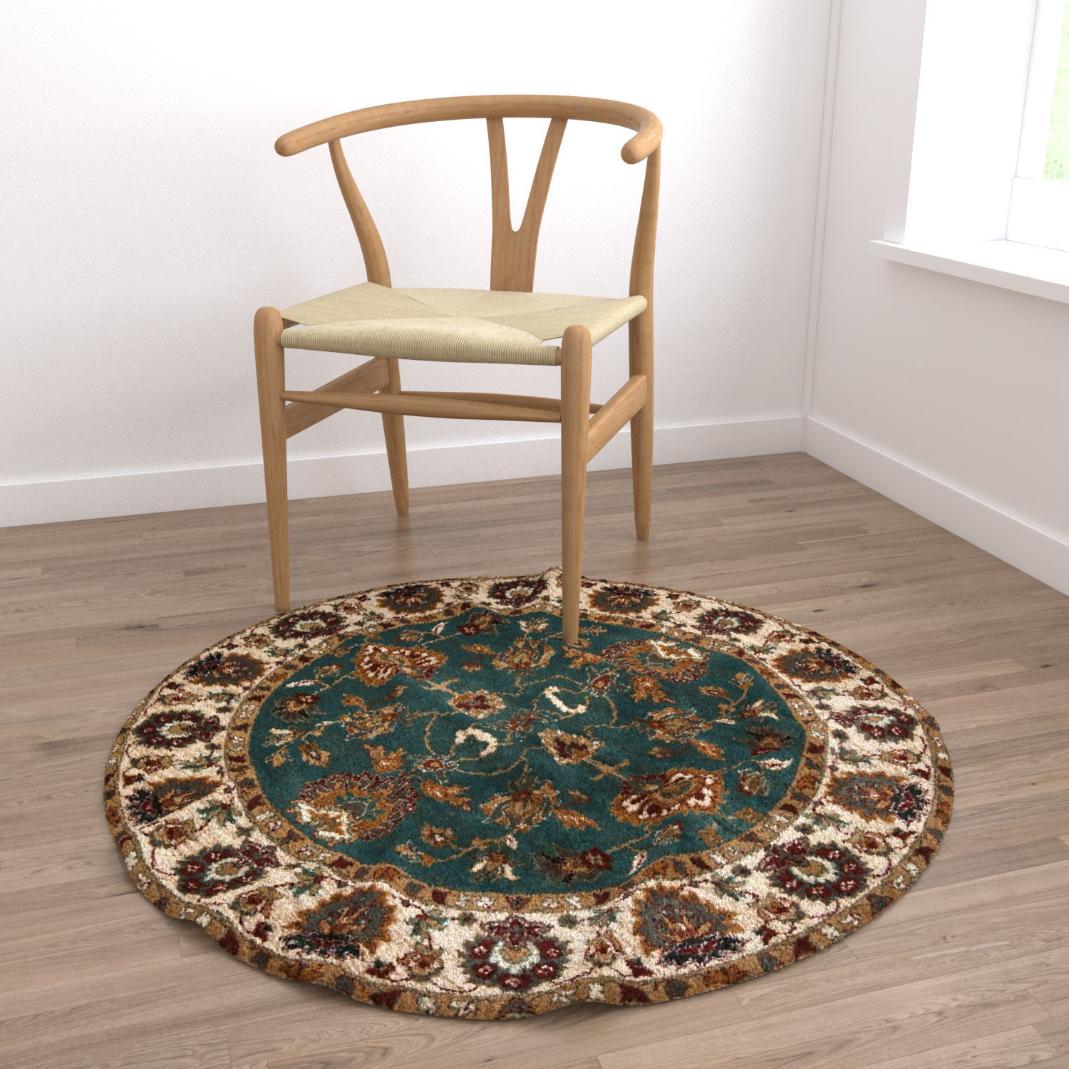 Round Rug Set 289 3D model_3