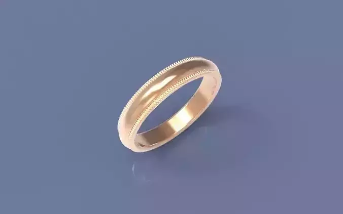 Milgrain Mens Ring