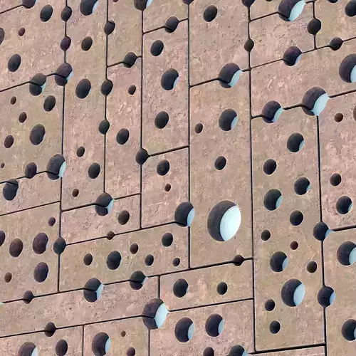 Stone block panel hole n2