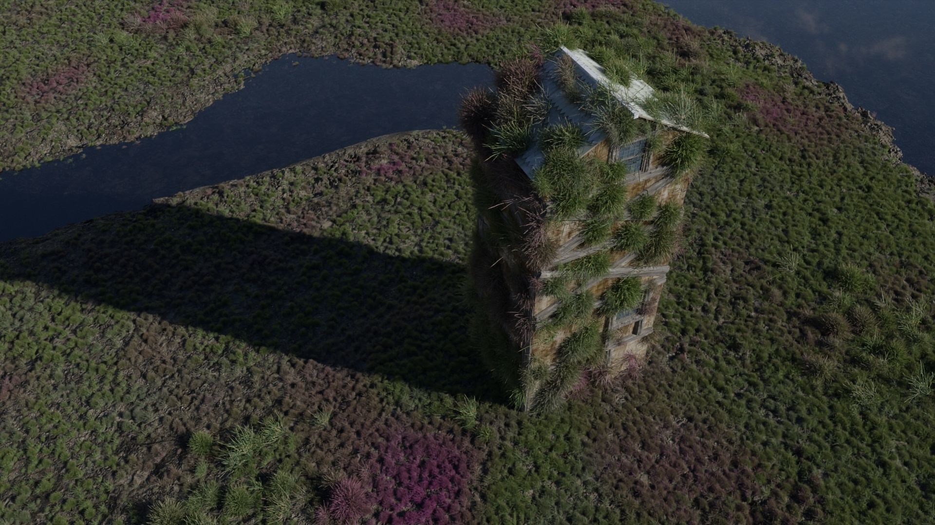 old medieval home tower  3D model_7