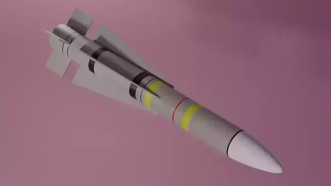 AIM -54 Phoenix Missile Low-poly 3D model