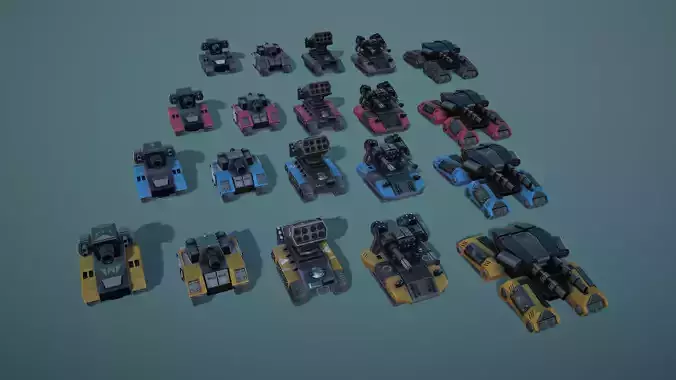 Modular Stylized Tanks Pack