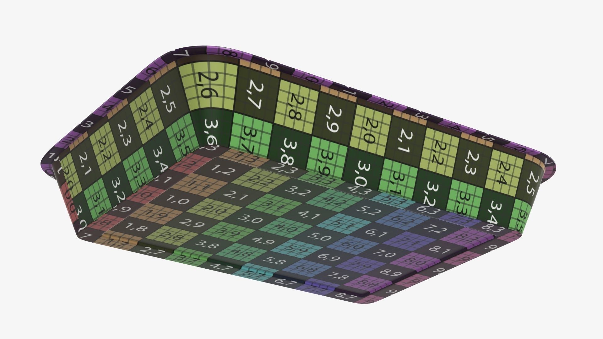 Plastic food container tray box with foil mockup 01 3D model_14