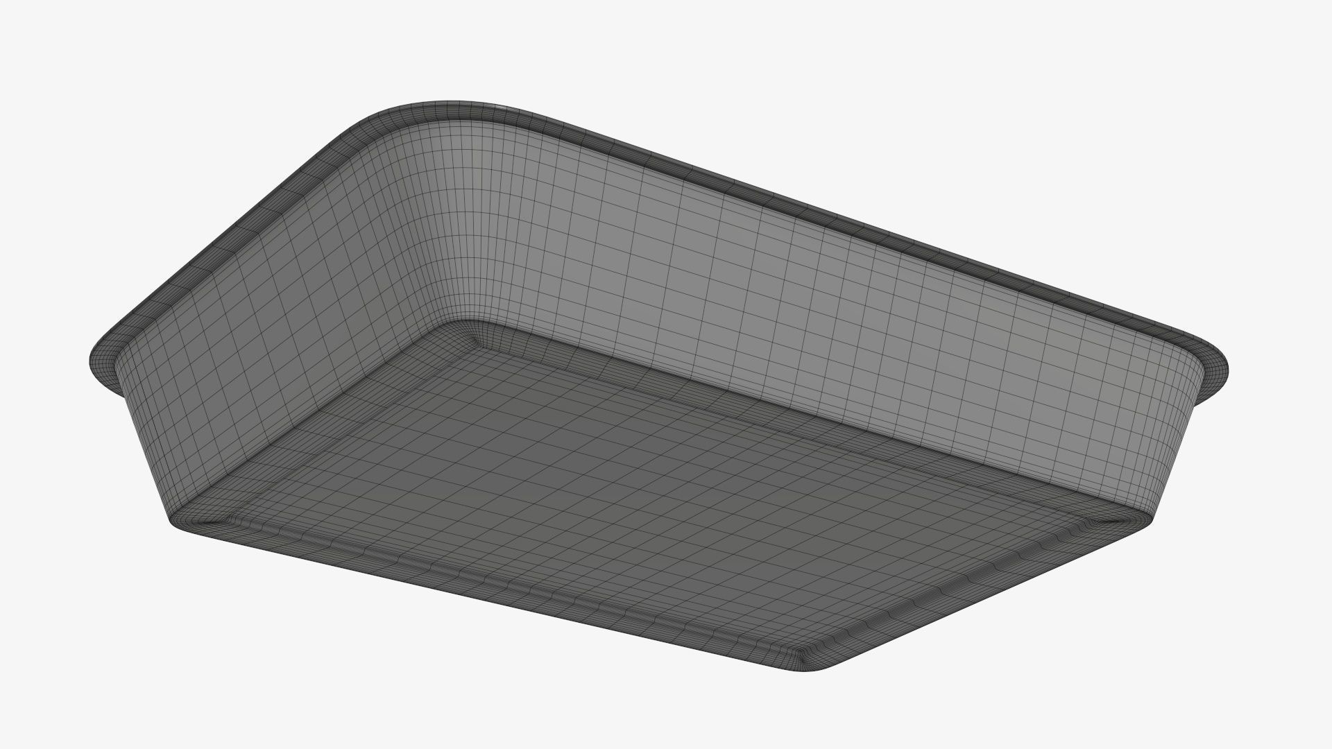 Plastic food container tray box with foil mockup 01 3D model_9