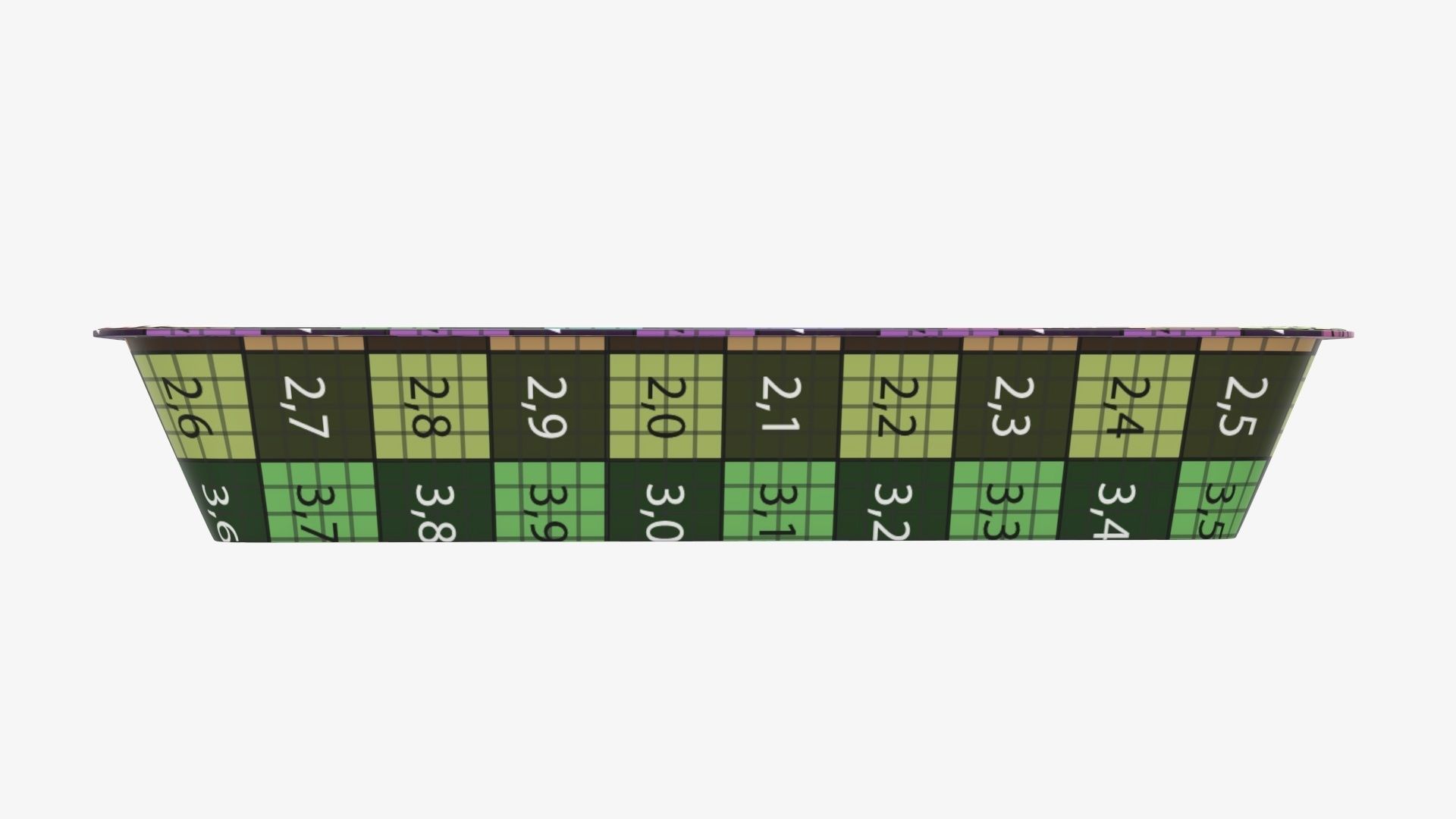 Plastic food container tray box with foil mockup 01 3D model_13