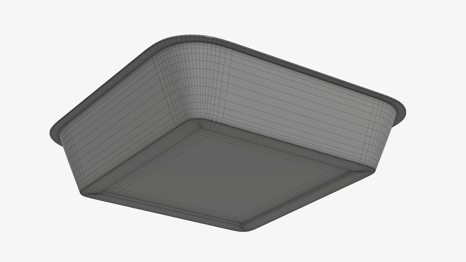 Plastic food container tray box with foil mockup 03 3D model_9